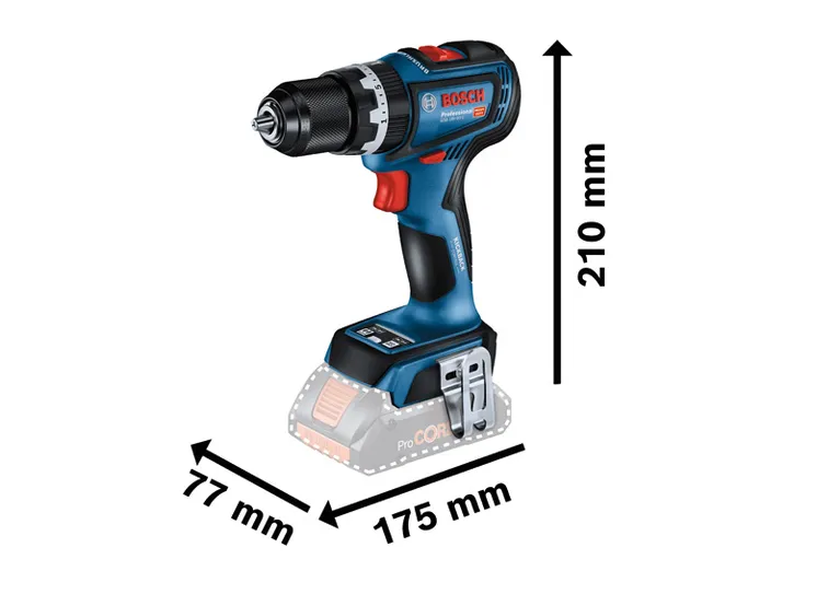 BOSCH Κρουστικό Δραπανοκατσάβιδο Μπαταρίας GSB 18V-90 C Professional - Image 7
